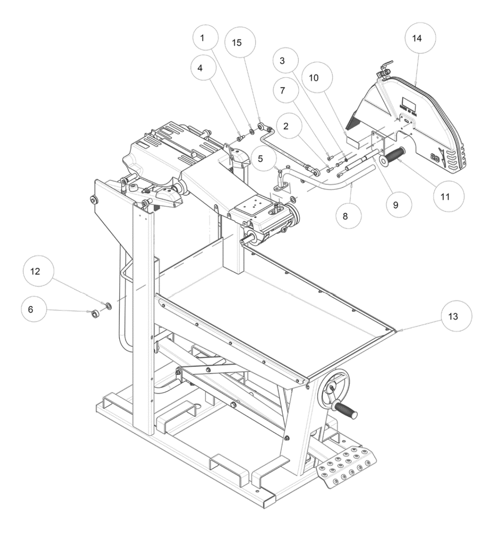 Section 04 Diagram and Parts List for MK-5010T 169331 MK Diamond Concrete Saw